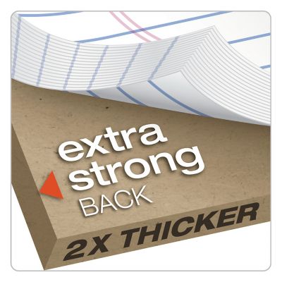 Image showing  Docket Ruled Perforated Pads, Wide/Legal Rule, 8.5 in. x 11.75 in., White, 12-Pack