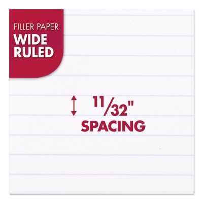 Image showing  Filler Paper, 3-Hole, 8 in. x 10.5 in., Wide/Legal Rule