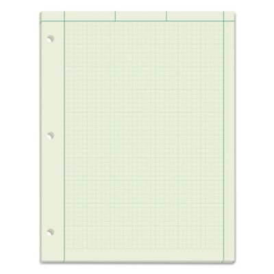 Tops Engineering Computation Pads, 8.5 in. x 11 in., Green Tint, 100-Pack