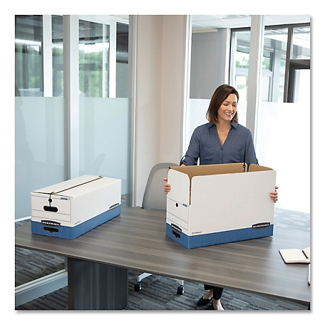 Bankers Box Stor/File Medium-Duty Strength Storage Boxes, White