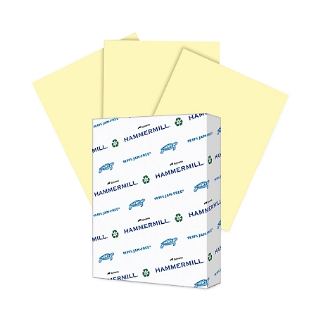 Hammermill Colors Print Paper, 20 lb., 8.5 in. x 11 in., Canary