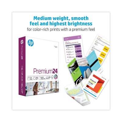 Image showing 2 th HP Papers Premium Paper, 98 Brightness, 24 lb., 8.5 in. x 11 in., Ultra White