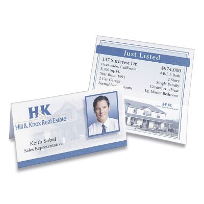 Image showing  Small Tent Cards, White, 2 in. x 3-1/2 in., 160-Pack