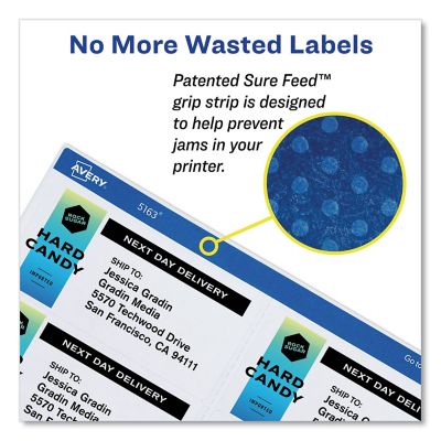 Image showing  Shipping Labels with TrueBlock Technology, 2 in. x 4 in., White, 100-Pack