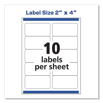 Image showing  Shipping Labels with TrueBlock Technology, 2 in. x 4 in., White, 100-Pack