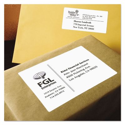 Image showing 7 th Avery Shipping Labels with TrueBlock Technology, 3.5 in. x 5 in., White, 100-Pack