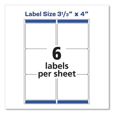 Image showing  Shipping Labels with TrueBlock Technology, 3.33 in. x 4 in., White, 100-Pack