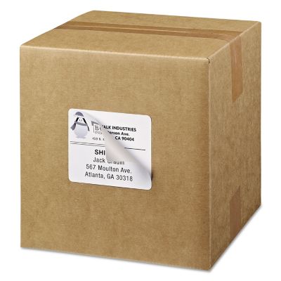 Image showing 7 th Avery Shipping Labels with TrueBlock Technology, 3.33 in. x 4 in., White, 100-Pack