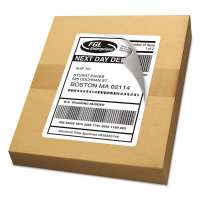 Image showing 8 th Avery Shipping Labels with TrueBlock Technology, 5.5 in. x 8.5 in., White, 100-Pack