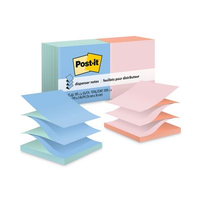 Post-it Pop-up Notes Original Refill, 3 in. x 3 in., 100 Sheets, 12-Pack