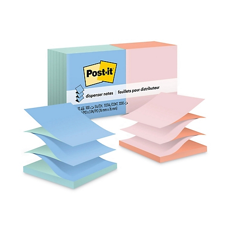 Post-it Pop-up Notes Original Refill, 3 in. x 3 in., 100 Sheets, 12 pk.