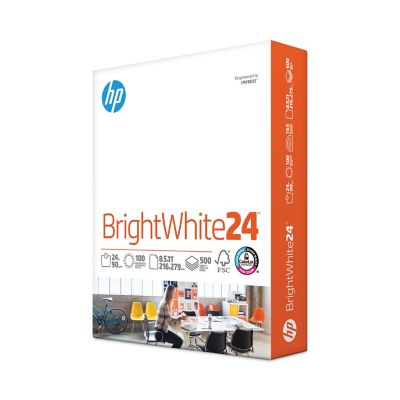HP Papers Multipurpose Paper, 100 Brightness, 24 lb., 8.5 in. x 11 in., Bright White