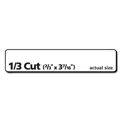 Image showing  Permanent TrueBlock File Folder Labels with Sure Feed Technology, 0.66 in. x 3.44 in., White, 25-Pack