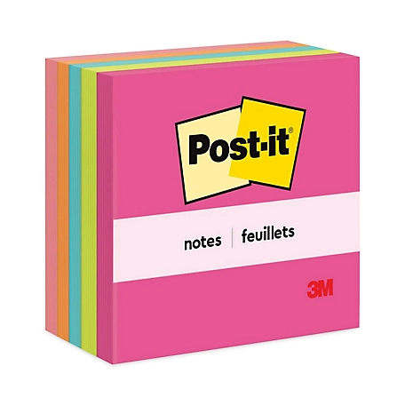 Post-it Notes Original Note Pads in Cape Town Colors, 3 in. x 3 in., 100 Sheets, 5 pk.