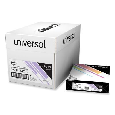 Universal Deluxe Colored Paper, 20 lb., 8.5 in. x 11 in., Orchid Purple, 500 Sheets