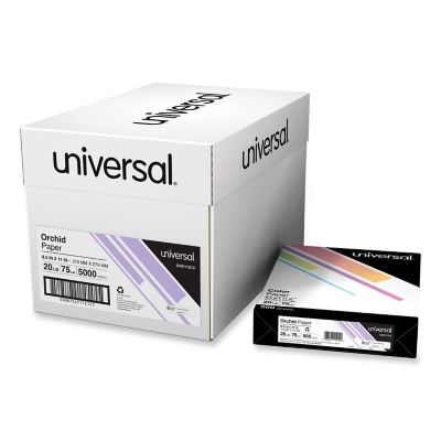 Universal Deluxe Colored Paper, 20 lb., 8.5 in. x 11 in., Orchid Purple, 500-Pack