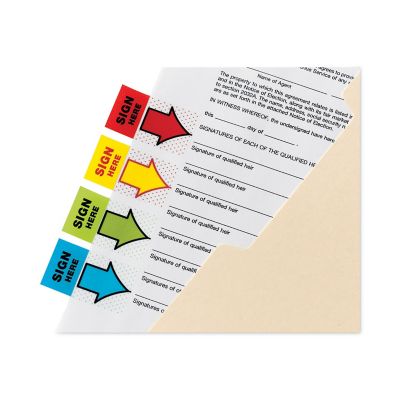Image showing 7 th Post-it Flags Arrow Message Page Flags, 1 in. W