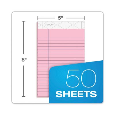 Image showing  Prism Writing Pads, Narrow Rule, 5 in. x 8 in., Assorted, 6-Pack