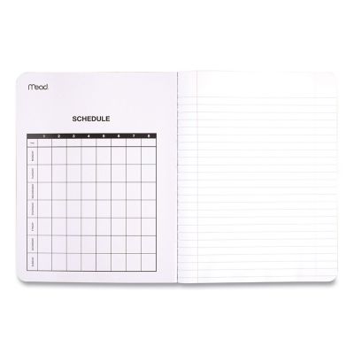 Image showing  Composition Book, Wide/Legal Rule, Black Cover, 9.75 in. x 7.5 in., 100 Sheets