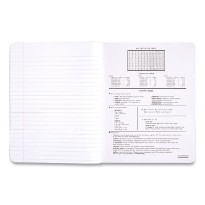 Image showing  Composition Book, Wide/Legal Rule, Black Cover, 9.75 in. x 7.5 in., 100 Sheets