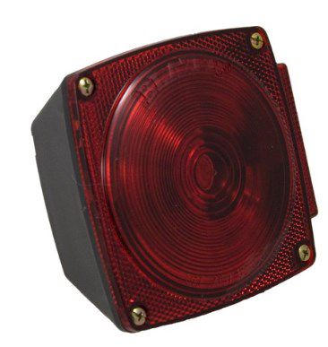 Image showing  5-1/4 in. 12V 6-Function Square Stop/Tail/Turn Light, Fits Trailers Under 80 in. W