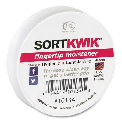 Lee Sortkwik Fingertip Moisteners, 1-3/4 oz., Pink
