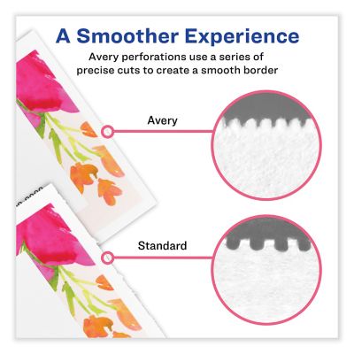 Image showing  Printable Microperforated Business Cards with Sure Feed Technology, 2 in. x 3-1/2 in., White, 250-Pack