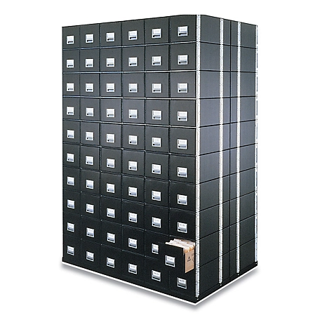 Bankers Box Staxonsteel Maximum Space-Saving Storage Drawers, Letter Files, 14 in. x 25.5 in. x 11.13 in., Black, 6-Pack