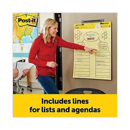 Post-it Self-Stick Easel Pads, 25 in. x 30 in., White, 30 Sheets, 2-Pack at  Tractor Supply Co.