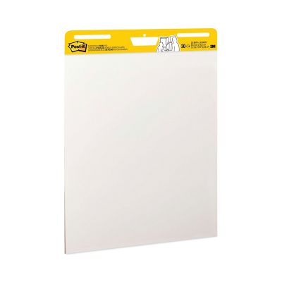 Image showing 9 th Post-it Self-Stick Easel Pads, 25 in. x 30 in., White, 30 Sheets, 2-Pack