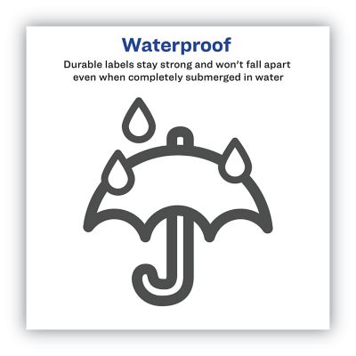 Image showing  Waterproof Shipping Labels with TrueBlock and Sure Feed Technology, 2 in. x 4 in., White, 50-Pack