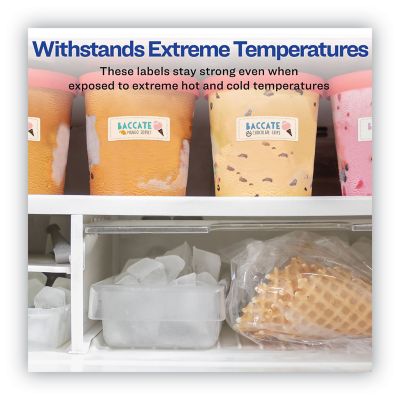 Image showing  Waterproof Address Labels with TrueBlock and Sure Feed Technology, 1 in. x 2.63 in., White, 50-Pack