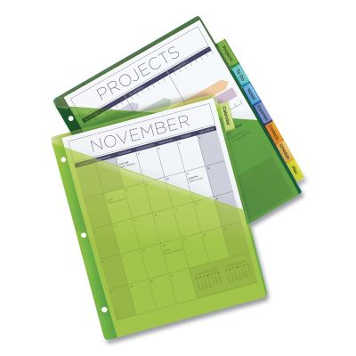 Image showing 8 th Avery 1-Pocket Insertable Big Tab Plastic Dividers, 8-Tab, 11.13 in. x 9.25 in., Assorted