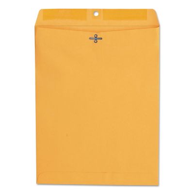 Universal Kraft Clasp Envelopes, Square Flap, Clasp/Gummed Closure, Brown Kraft, 100-Pack