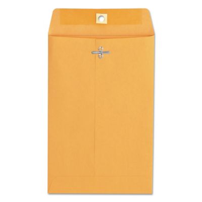 Universal Kraft Clasp Envelopes, #55, Square Flap, Clasp/Gummed Closure, Brown, 100-Pack