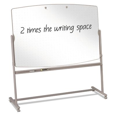 Image showing  Total Erase Reversible Mobile Easel, 72 in. x 48 in., White Surface, Neutral Frame
