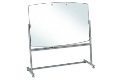 Image showing  Total Erase Reversible Mobile Easel, 72 in. x 48 in., White Surface, Neutral Frame