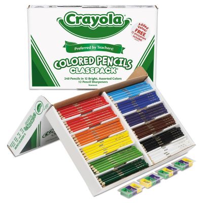 Image showing  Color Pencil Classpack Set, 3.3 mm, 2B (#1), Assorted Lead/Barrel Colors, 252-Pack