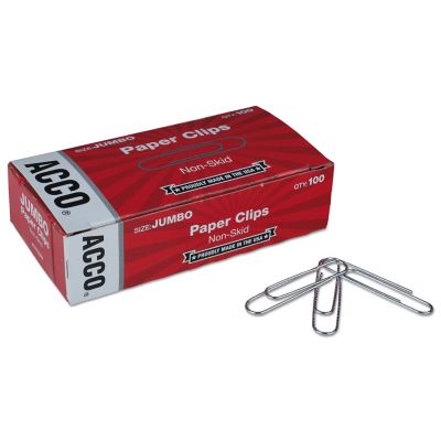 ACCO Paper Clips, Jumbo, Silver, 1,000-Pack
