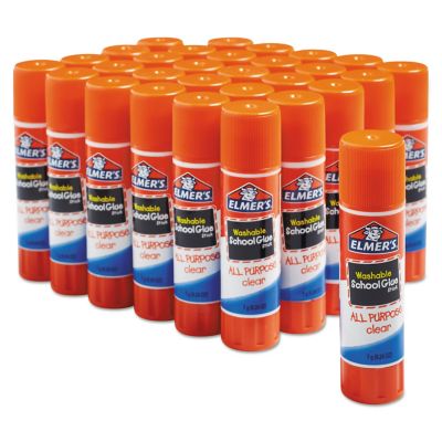 Image showing  Washable School Glue Sticks, 0.24 oz., Applies and Dries Clear, 30-Pack