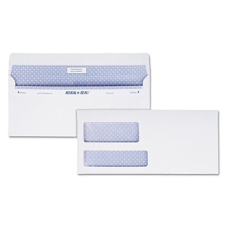 Quality Park Reveal-N-Seal Envelopes, #9, Commercial Flap, Self-Adhesive Closure, White