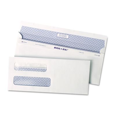 Quality Park Reveal-N-Seal Envelopes, #8, Commercial Flap, Self-Adhesive Closure, White