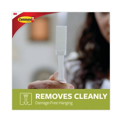 Image showing 5 th Command Picture Hanging Strips, Cabinet pk., Removable, 0.75 in. x 2.75 in., White, 4 pc., 50-Pack