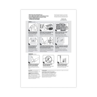 Image showing 8 th Command Picture Hanging Strips, Cabinet pk., Removable, 0.75 in. x 2.75 in., White, 4 pc., 50-Pack