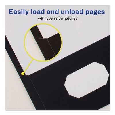 Image showing  2-Pocket Folder, Black, 25-Pack
