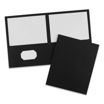 Image showing 5 th Avery 2-Pocket Folder, Black, 25-Pack