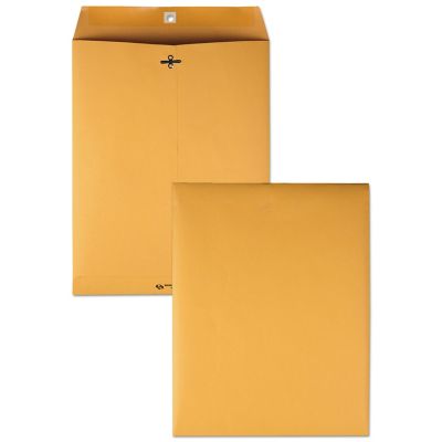 Image showing  Clasp Envelopes, Cheese Blade Flap, Clasp/Gummed Closure, Brown Kraft, 10 in. x 13 in.