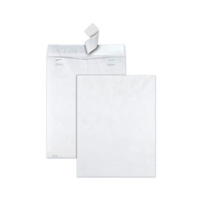 Survivor Catalog Mailers, DuPont Tyvek, #15-1/2, Cheese Blade Flap, Redi-Strip Closure, 12 in. x 16 in., White, 100-Pack