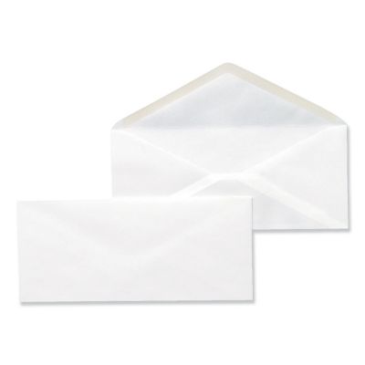 Universal Business Envelopes, #10, V-Flap, Gummed Closure, 4.13 x 9.5in., White, 500-Pack