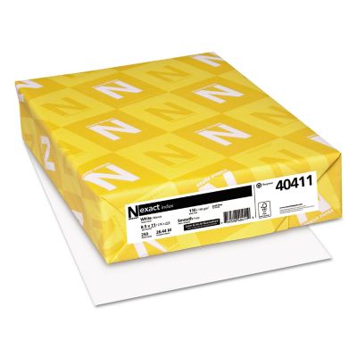 Neenah Paper Exact Index Card Stock, 94 Brightness, 110 lb., 8.5 in. x 11 in., White